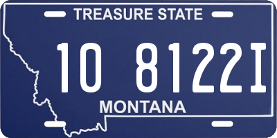 MT license plate 108122I