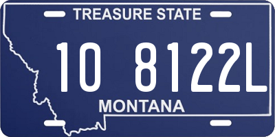 MT license plate 108122L