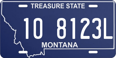 MT license plate 108123L