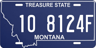 MT license plate 108124F