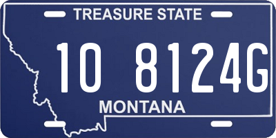 MT license plate 108124G