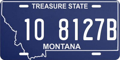 MT license plate 108127B