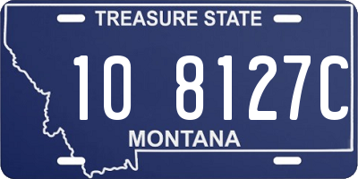 MT license plate 108127C