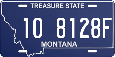 MT license plate 108128F