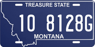 MT license plate 108128G