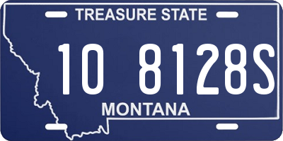 MT license plate 108128S