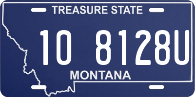 MT license plate 108128U