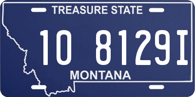 MT license plate 108129I