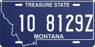 MT license plate 108129Z