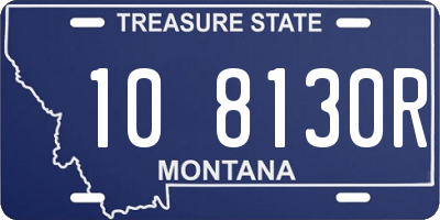 MT license plate 108130R