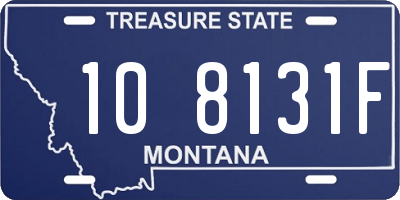 MT license plate 108131F