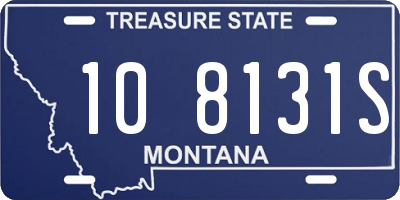 MT license plate 108131S