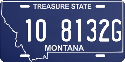 MT license plate 108132G