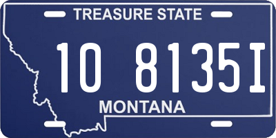 MT license plate 108135I