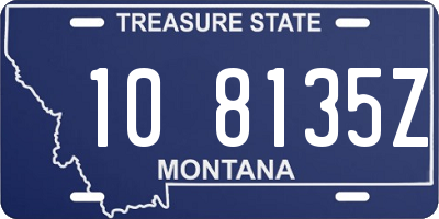 MT license plate 108135Z