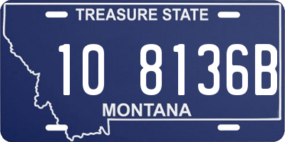 MT license plate 108136B