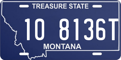 MT license plate 108136T