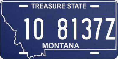 MT license plate 108137Z