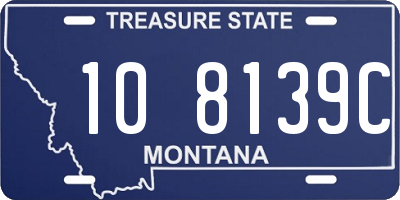 MT license plate 108139C