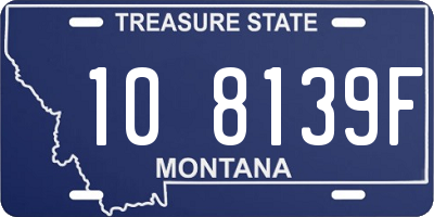 MT license plate 108139F