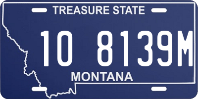 MT license plate 108139M