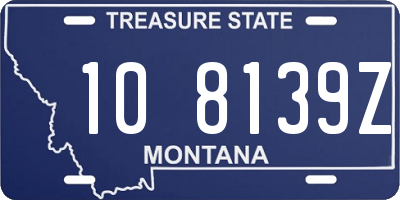 MT license plate 108139Z