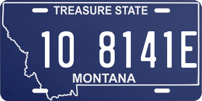 MT license plate 108141E