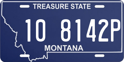 MT license plate 108142P