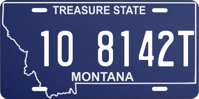 MT license plate 108142T