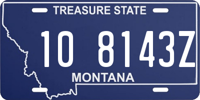 MT license plate 108143Z