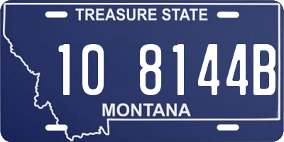 MT license plate 108144B