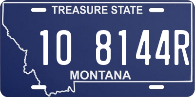 MT license plate 108144R