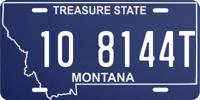 MT license plate 108144T