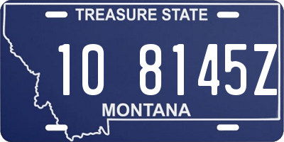 MT license plate 108145Z