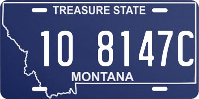 MT license plate 108147C