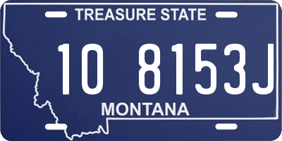 MT license plate 108153J