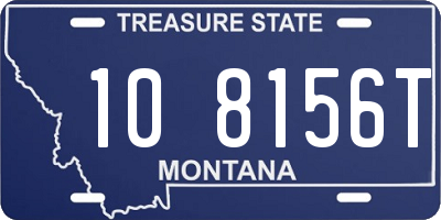 MT license plate 108156T