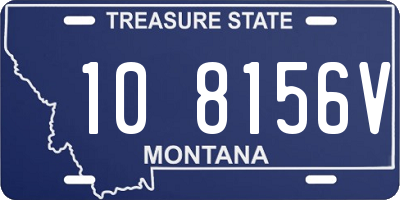 MT license plate 108156V