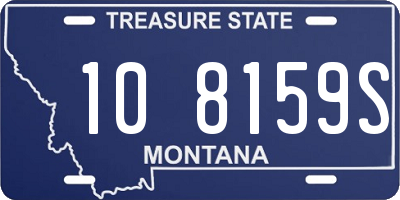 MT license plate 108159S