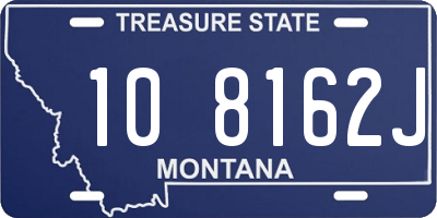 MT license plate 108162J