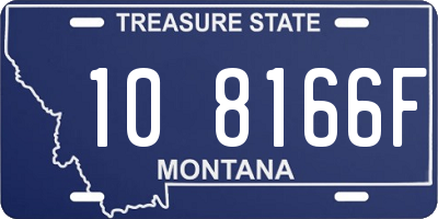 MT license plate 108166F