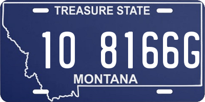 MT license plate 108166G