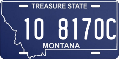 MT license plate 108170C