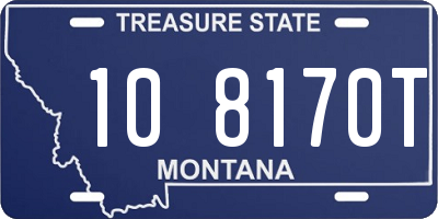 MT license plate 108170T