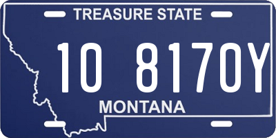 MT license plate 108170Y