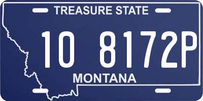 MT license plate 108172P