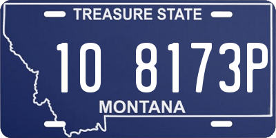 MT license plate 108173P