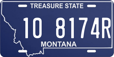 MT license plate 108174R