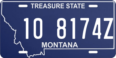 MT license plate 108174Z