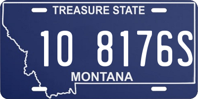 MT license plate 108176S